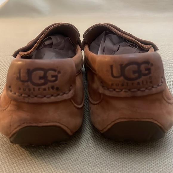 UGG Mens Brown Tan Suede Leather Loafers Size 8 main image 10